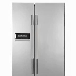 JHHSYU Refrigerator Door Handle Covers,Protector Decor for Kitchen Appliance.Keep Clean from Smudges, Food Stains.Handmade Perfect for Fridge,Ovens, Dishwashers (Grey)