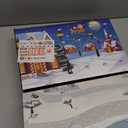 Advent Calendar 2025 Gingerbread House Mini Building Set with Lights, 24 Days Christmas Countdown Building Block Kit with Xmas Tree Train, Holiday Gift Toy for Adults Teens Girls Boys Ages 10+