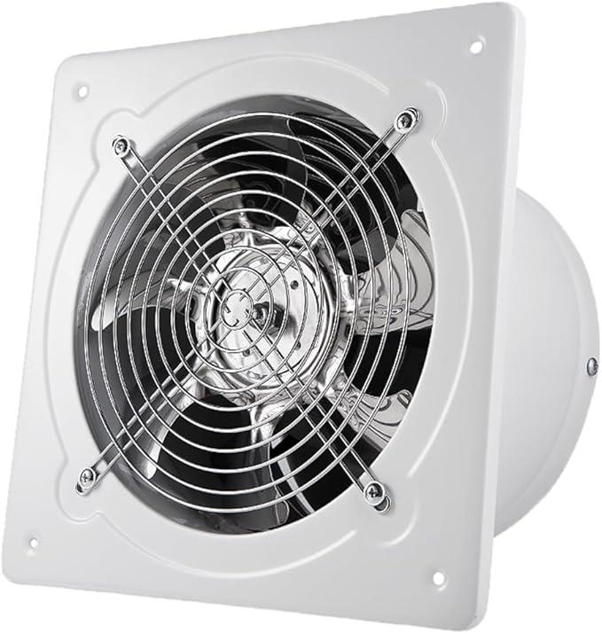8 inch Exhaust Fan, 735CFM Wall Mounted Vent Fans, Ventilation Blower for Ceiling Bathroom Attic Window Basement Ventilation Fan, 110V 80W