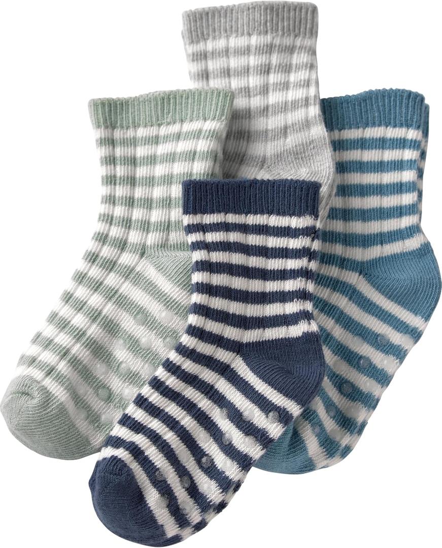 little planet by carter's Multipack Socks (2T-4T, Blue Touch, Heather Grey, Noodle Yellow, Batter Cream)