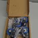 Stem Caster Wheels 2 inch Heavy Duty, Swivel Threaded Stem Mount Casters Set of 4 with American Size UNC 5/16"-18 x 1