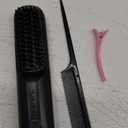 Cordless Hair Straightener Brush, 2025 New Portable Hair Straightener, Fast Heating MCH Ceramic Brush for Smooth Frizz-Free Hair, USB Rechargeable for Short Long Hair Travel Vacation Home Use (Black)