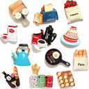 12pcs Food Fridge Magnets for Fridge Fun Cute Magnet Refrigerator Stickers for Kitchen Magnet Decorative Strong Resin Magnets Home Decor Office