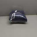NANPIPER Sherpa Blanket Warm Blankets for Winter Super Soft Fuzzy Flannel Fleece/ Wool Like Reversible Velvet Plush Couch Blanket Lightweight(Navy Blue Throw Size 50"x60")