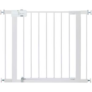 Safety 1st Easy Install Walk Thru Baby Gate for Doorway With Door, Dog Gates, Fits 29"-38", Easy Install 28" Tall, White
