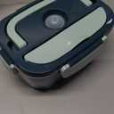 Monteka Electric Lunch Box Food Heater - Leakproof Portable Food Warmer heated lunch box for adults for Car/Home/Truck with 1.5L Removable Stainless Steel Container, White Elephant Gift, 12V/24V/110V