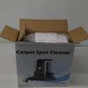 Carpet Cleaner Machine 10.5Kpa Strong Suction, 400W Powerful Motor, Portable Upholstery Cleaner with Spot and Stain Remover for Pet Accident, Rugs, Carpet and Upholstery (Black)