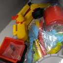 Excavator Sandbox with Lid, 2 Diggers, Dump Truck & Sand Toys, Sandbox without Umbrella
