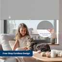 Blackout Cordless Roller Shades Blinds for Windows, Free-Stop Window Shades Pull Down, Blackout Blinds for Indoor Windows, Home, Office, Thermal Insulated Fabric, UV Protection,Grey,24" W x 72" H