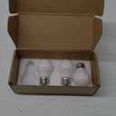 40W Equivalent A15 LED Light Bulb, Soft White 3000K, Milky Glass, Dimmable, 4 Watt E26 Standard Base Globe LED Bulbs, 3 Pack