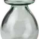 HomArt Recycled Glass Bulb Vase, Clear, 1-Count