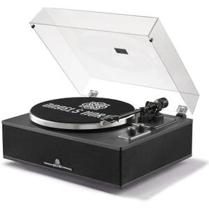 ANGELS HORN Bluetooth Vinyl Record Player with Built-in Speakers, Vintage Turntable for Beginners, Magnetic Cartridge AT-3600L, Belt Drive 2-Speed, for Music Lovers