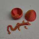 Dragon Eggs with Dragon Inside, 3D Printed Surprise Funny Gifts for Kids, Articulated Dragon Fidget Toys for Adults, Executive Desk Toys Office Room Dcor (Orange Red, M-Size) (M (H:5.8 inches))