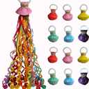 12Pack Hand throw Streamer Poppers 6 Color Mix No Mess Confetti PoppersParty Poppers No Mess Streamers Easy to Clean Ideal for Celebrations Birthday and Festival