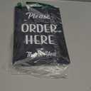 Please Order Here Sign - Cafe, Takeaway, Coffee Shop, Sandwich Shop, Counter Sign, A4 size (Black Adhesive)
