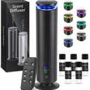 Hotel Scent Diffuser Starter Kit - 1000 Square Feet, 7 Ambient Light Settings, Includes 5 Essential Oils for Hotel Aromatherapy, Hotel Scent Diffuser,for Hotels, Homes, and Large Rooms, Black