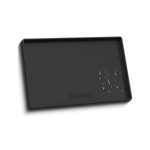 Extra Thick Silicone Mat Waterproof with Raised Edge 34" x 22", Under Sink Mat for Kitchen & Bathroom, Kitchen Cabinet Liner, Multi-Purpose for Storage & Protection, Black