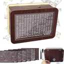 Cash Vault Wooden Savings Box, Piggy Bank for Adults Kids, Coin Bank for Boys and Girls, Unique Savings Challenge Box, Wooden Cash Savings Box with Money Target and Numbers（8 Amounts