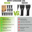 2 x Brick Clips Heavy Duty Matte Black Spring Steel Hanging Hooks - No Drill Hooks for Both Outdoor and Indoor Decor - Secure Hold for Lights Wreaths Signs - Fits Standard 2-1/4 to 2-3/8 in Brick Size