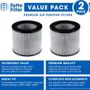 2801 Premium Air Purifier Filters Compatible with Bissell 2801 High Efficiency and Carbon Filter for Bissell My Air Personal Models # 2780, 2780A, 27809, 3329, 2780P, 3329, 2780B - Pack of 2