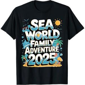 Sea World Dolphin Family Adventure Trip 2025 Spring Break TShirt, SizeM