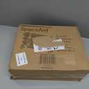 SpaceAid Spice Rack Organizer with 28 Spice Jars, 386 Spice Labels, Chalk Marker and Funnel Set for Cabinet, Countertop, Pantry, Cupboard or Door & Wall Mount - 28 Jars, 13.4" W  10.8" H, Black