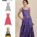Simplicity SS3129D5 Misses' Fitted Tank Dress Sewing Pattern Packet, Design Code S3129, Sizes 4-6-8-10-12