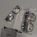 Hubeye Photochromic Progressive Reading Glasses for Men and Women Ultralight Flexible Anti-Blue Light ReadersClear+Black+Orange+2.5