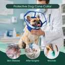 Kuoser Medium Dog Cone Collar After Surgery, Soft Cone for Dogs to Stop Licking, Breathable Pet Recovery Collar Comfy Elizabethan Collars, Adjustable Protective Dog Cones for Medium Dogs, Blue M (Blue, M)