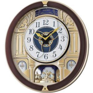Seiko Melodies in Motion Wall Clock, Golden Pillars