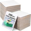 Lallisa 100 Pcs Square Cake Boards 6 Inches Disposable Cake Base Sturdy Grease Proof Stands Cardboard Trays Pad for Pizza Desserts Food Decorating Plate Baking Party Supplies(White)