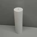 14" x 4" Large Outdoor Candles, Waterproof Flickering LED Flameless Candles with Timer, Battery Operated Candles with Remote Control Realistic Fake Pillar for Patio Porch Lanterns, White 1 Pack