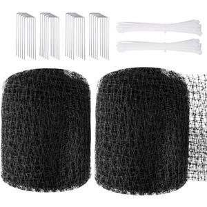 SPORTYOUTH Bird Netting 5x100 ft for Garden, Heavy Duty Black Deer Fence Netting Animals Barrier for Protecting Fruits Trees Vegetables Plants Against Birds Chicken Squirrels - 2 Pack