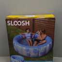 SLOOSH Inflatable Swimming Pool, 5.5ft x 20 Inch Full-Sized Blow Up Durable Thickened Luxury Above Ground Family Pool with Comfortable Backrest for Summer Water Party Backyard Garden Lawn, Blue