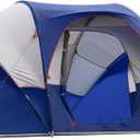 HIKERGARDEN 10 Person Camping Tent - Portable Easy Set Up Family Tent for Camp, Windproof Fabric Dome Tent Outdoor for Hiking, Backpacking, Traveling-14'x11'x74in(H) (Blue)