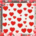 Kigeli 30 Pcs Large Valentines Day Red Hearts Garage Door Magnets Valentine's Day Romantic Fridge Magnets Stickers Removable Indoor Outdoor for Refrigerator Garage Door Car Decor