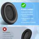 Link Dream Ear Pads for Sony WH-1000XM3 Soft Protein Leather Memory Foam Replacement Earpads Ear Cushions