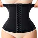 Nebility Waist Trainer for Women Faja Postpartum Corset Shapewear Tummy Control Waist Cincher Body Shaper, M