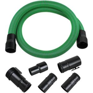 2 1/2 Shop Vac Hose for Wet Dry Shop Vacuum Hose2-1/2-inch x 7-feet Vacuum Dust Collector Hose, Green Black 