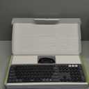 seenda Wireless Bluetooth Keyboard and Mouse Combo, COE202 Round Cute Keycaps, 3 Multi-Device Connection, Full Size Wireless Keyboard Mouse Compatible for PC/Laptop/Mac/MacBook/iPad/Tablet, Black