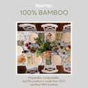 Bambu Pack of 25-9 Inch Disposable Bamboo Plates Fancy, Biodegradable Eco Friendly Products, Bamboo Disposable Plates for Party, Weddings, and Events, Great For Any Occasion, Compostable Plates
