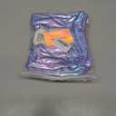 2 x Hiroyuki Iridescent Makeup Bag, 14 inches Cosmetic Bag, Large Capacity Travel Pouch (Face, blue)