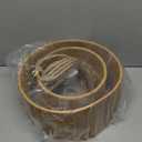 Plug in Pendant Light Hanging Lights with Plug in Cord Hanging Lamp Boho Rattan Dimmable Wicker Bamboo Woven Shade Hemp Rope Ceiling Light Fixture for Living Room Bedroom Kitchen