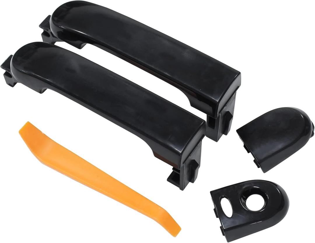 ApplianPar Front LH & RH Side Exterior Door Handle for Nissan | for Nissan Versa 2007-2012.