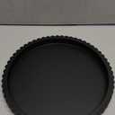 Handmade 12in Decorative Tray for Coffee Table Tray Decor, Black Wooden Decorative Round Tray for Kitchen, Living Room, Home Decor