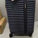 InUSA ALLY 24-Inch Medium Hardside Spinner Luggage TSA Lock Durable Blue