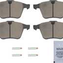 HUSCH D1305 Front Ceramic Brake Pads Kit Fit For Volvo S60 2011-2018, For Volvo S60 Cross Country 2016-2018, For S80 2007-2016, For V60 2015-2018, For V60 Cross Country 2015-2018
