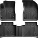 AOMSAZTO Floor Mats for Chevy Malibu 2016-2025 - 1st and 2nd Row All Weather Protection Car Liner for Chevrolet Malibu Accessories