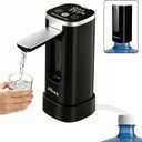 Water Dispenser for 5 Gallon Bottle with Digital Display, 4 Water Modes, Electric Foldable Spout, Food-Grade BPA-Free Material, Portable USB Rechargeable Water Bottle Pump for Indoor and Outdoor Use