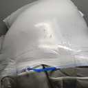 QUEEN ROSE Pregnancy Pillow, E Shaped Body Pillows for Sleeping Support, 60 Inch Maternity Pillow for Pregnant Women with Cooling Silky Cover, Grey